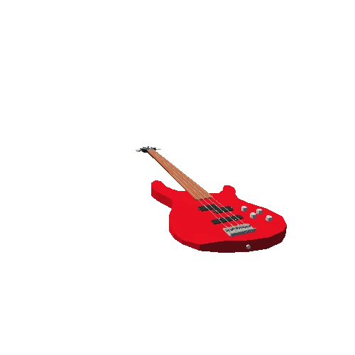 Bass Guitar Red